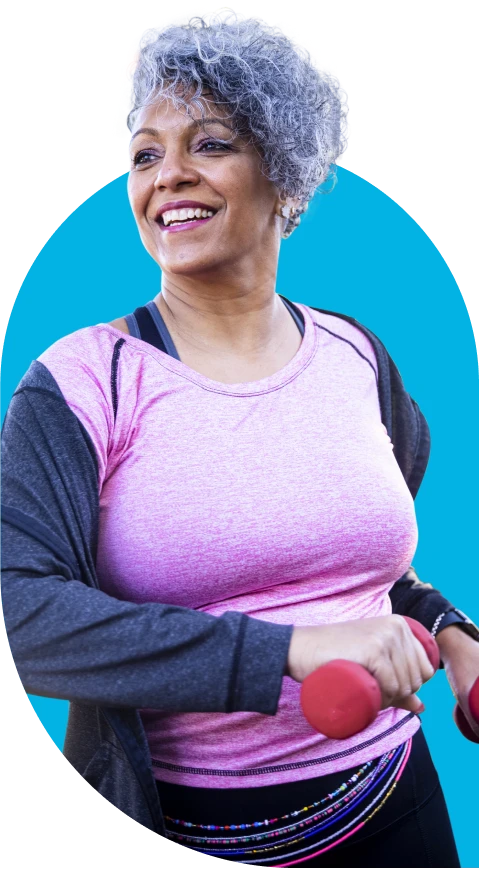 Woman working out
